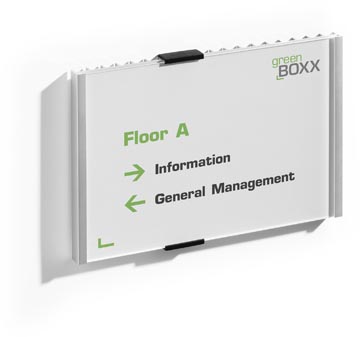 Deurnaambord info sign 210 x 148 mm zilver durable