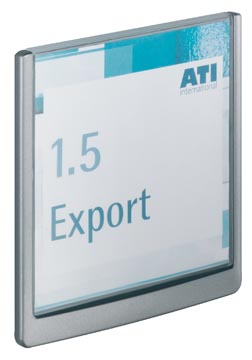 Deurnaambord click sign 149 x 148 mm grafiet durable