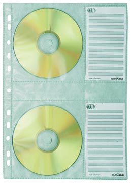 P.5 zichttassen voor 4 cd's durable