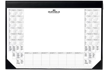 Onderlegger met papierblok 2026-2027 59x42 cm zwart durable