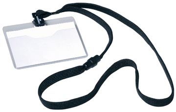 B10 porte-noms lacet text noir