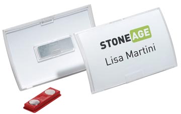 D.10 badge click fold met magneet 40x75 mm durable