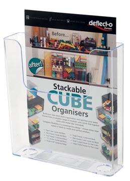 Presentoir de documents vertical a5 transparent deflect-o