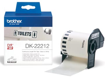 Plastic film 62 mm x 15,24m blanc brother