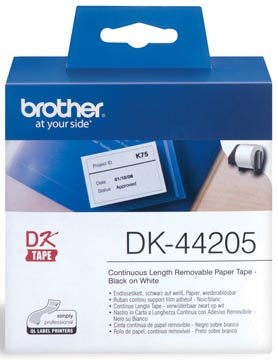 Label white ql550 removable 62mm x 30,48m wit brother