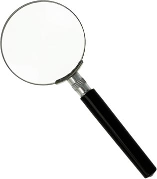Westcott leesloep, diameter: 60 mm, vergroot tot 5 keer, zwart