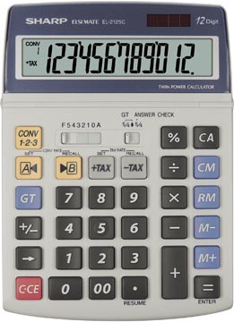 Bureaurekenmachine el2125c sharp