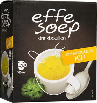 Effe Soep bouillon à boire, poulet, 160 ml, boîte de 40 sticks