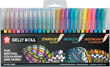 Sakura roller Gelly Roll Mix, étui de 24 pièces en couleurs assorties