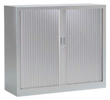 Roldeurkast h 100 cm x b 120 cm x d 43 cm aluminium