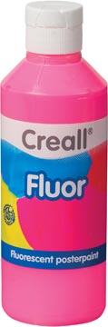 Flacon 250ml verf fluo roze creall