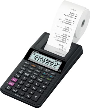 Bureaurekenmachine hr-8 rce 12 cijfers met telrol casio