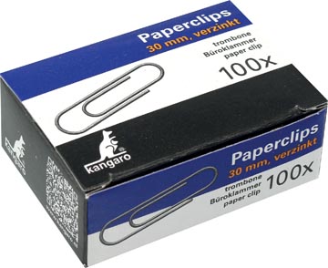 D.100 papierklemmen 30mm rond kangaro