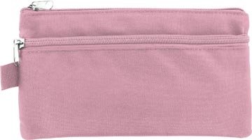 Kangaro trousse, plat, 21 x 11 cm, rose pastel