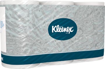 P.6 rouleaux papier toilette 3-plis 350f blanc kleenex