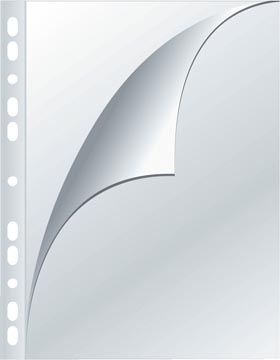Q-CONNECT pochette perforée A4 perforation 11 trous grainé 80 microns paquet de 100 pièces