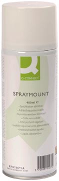 Q-CONNECT Quick Mount spray, niet permanent, spuitbus van 400 ml