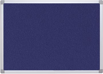 Q-CONNECT tableau de textile, avec cadre en aluminium, 90 x 60 cm, bleu