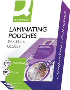 D.100 lamineeretuis 125 micron 54x86mm