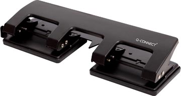 4-gaatsperforator 25 blad zwart q-connect