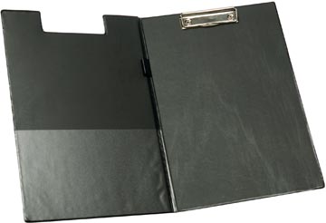 Klemplaat dubbel pvc a4 zwart q-connect