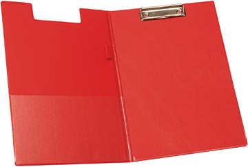 Q-CONNECT klemplaat, PP, ft A4, dubbel, rood