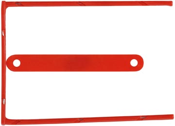 B.100 relier d-clip avec noyau en acier lonqueur 11,3 cm rouge q-connect