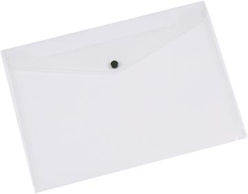 Documentenmap met drukknop pp a3 transparant q-connect