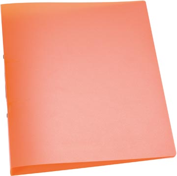Q-CONNECT classeur à anneaux, PP, 2 anneaux, 25 mm,  orange transparent