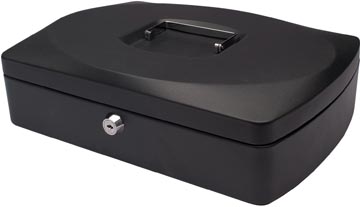 Geldkoffer 325 x 235 x 85 mm zwart q-connect