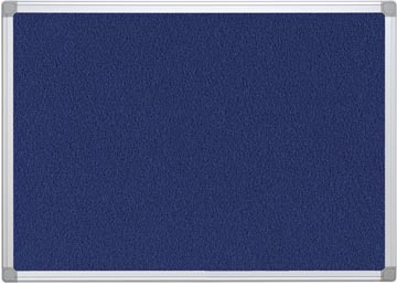 Q-CONNECT tableau de textile avec cadre en aluminium 60 x 45 cm bleu