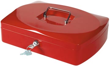 Q-CONNECT geldkoffer, 325 x 235 x 85 mm, rood