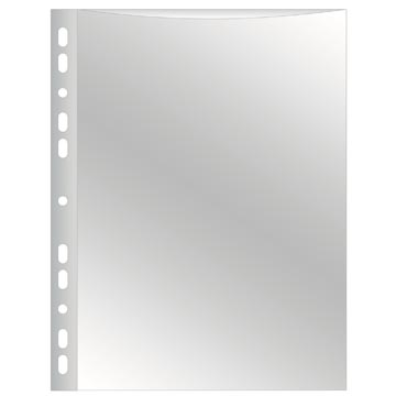 Q-CONNECT pochette perforée A4 perforation 11 trous lisse 100 microns
