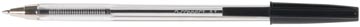 Q-CONNECT balpen, met dop, 0,7 mm, medium punt, zwart, doos van 50 stuks