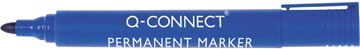 Permanent marker ronde punt blauw q-connect