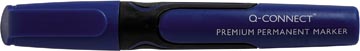 Q-CONNECT Premium permanent marker, 3 mm, ronde punt, blauw