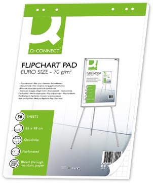 P.50 vel flipchart geruit 65x98 cm q-connect