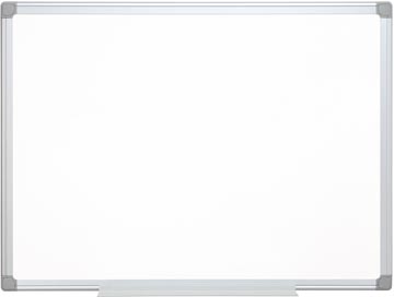 Q-CONNECT tableau blanc, avec cadre en aluminium, melamine, 1 face blanc, 1 face quadré, 120 x 90 cm