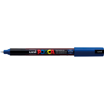 Uni POSCA paintmarker PC-1MC, 0,7 - 1 mm, donkerblauw