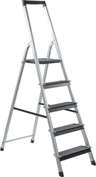 Escabeau power step 5 marches aluminium galico