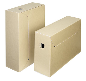 Loeff's boîte à archives City box 30+, ft 390 x 260 x 115 mm, brun/blanc, paquet 50 pcs
