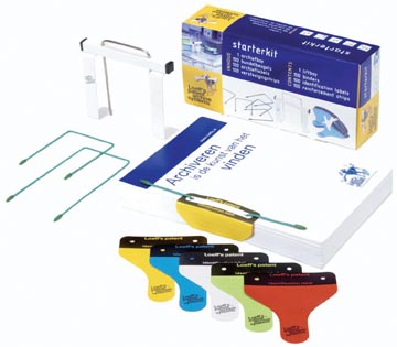 Loeff's relieurs avec Liftboy, barettes de classement, bandes de renforcement et etiquettes d'archivage