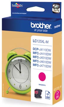 Inktcartr. black brother lc125 xl magenta