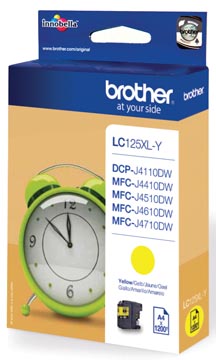 Cartouche brother lc125 xl jaune