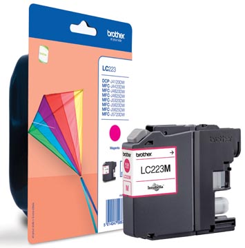Brother cartouche d'encre, 600 pages, OEM LC-223M, magenta