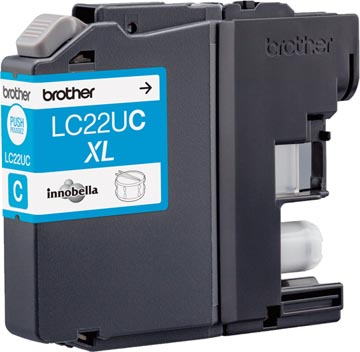 Inktcartr.brother lc22u cyaan