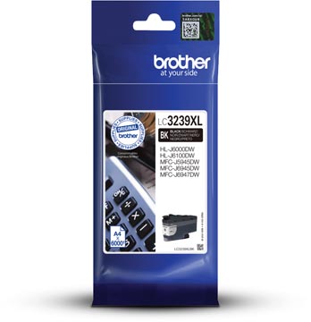 Brother cartouche d'encre, 6.000 pages, OEM LC-3239XLBK, noir
