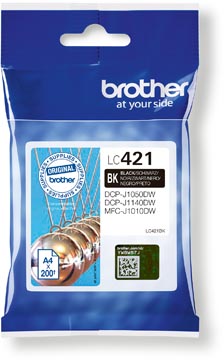 Cartouche d'encre brother lc421 200 pages noir