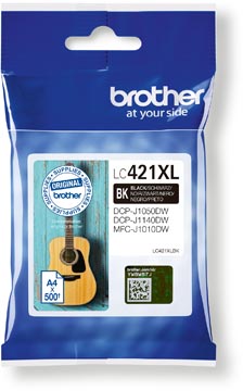Cartouche d'encre brother lc421xl 500 pages noir