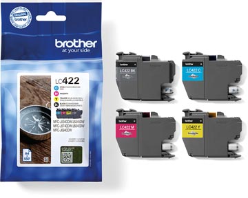Inktcartridge brother lc422val bk c y m